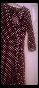 White House Black Market Print Wrap Dress